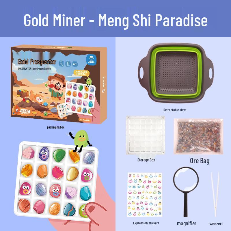 Mr. Toy Gold Panning Adventure Set - Kids Archaeological Exploration & Excavation Kit
