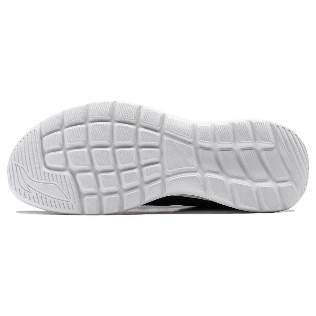 Li Ning Feather Abrasion Resistant Slip Resistant Low top Running Shoes Men's Black White ARST065-3