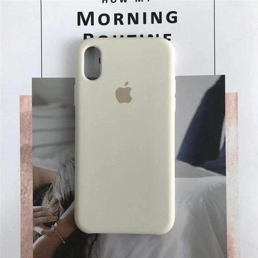 Buy Liquid Silicone Phone Case Iphone 7 8 X XR Solid Color with Flag ...