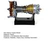 Model turboventilátorového motoru TR900 Běžící motor letadla A380 Figurka Turbojetový letecký motor Dekorace Ornament Mechanická věda Vzdělávací hračka