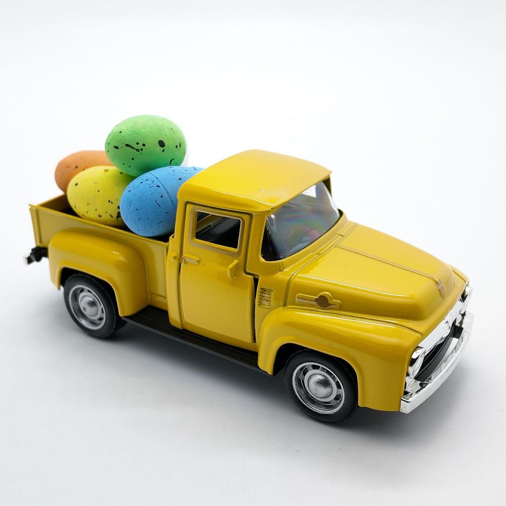 Easter Decorations For Children, Including A Bunny Car Die- Model.