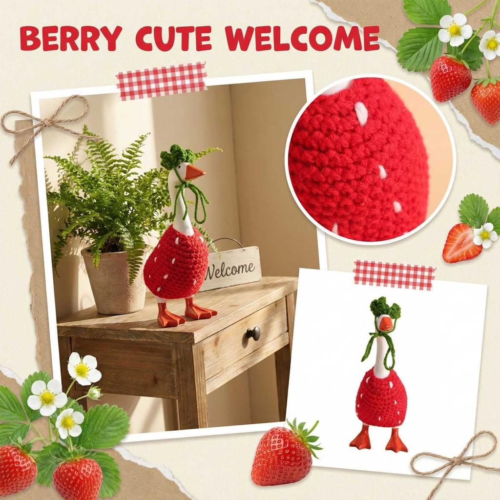 Desktop Decoration Ornaments Clothing, Strawberry Set