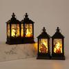 Witch Skull Castle LED Pumpkin Lantern Retro Halloween Wind Lantern  Party Supplies