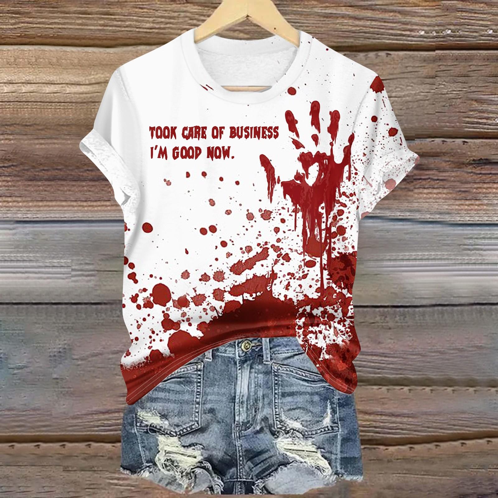 

Женские повседневные топы с круглым вырезом, футболка с коротким рукавом, принт, топ S белый