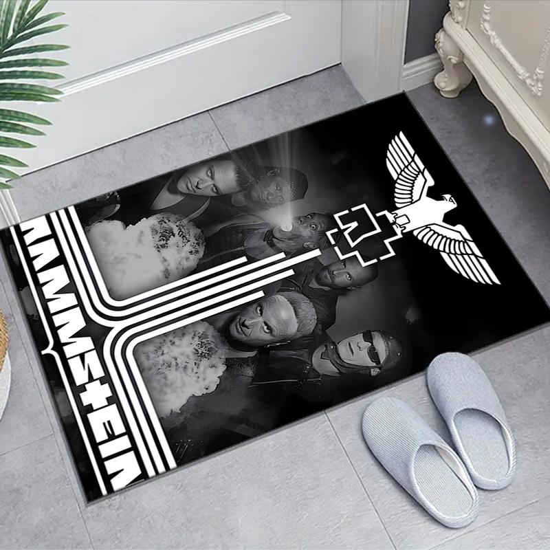 1pc Rammstein3 Design Area Rug - Non-Slip, Soft & Cozy Floor Mat for Living Room, Bedroom, Office - Indoor/Outdoor Decorative Carpet