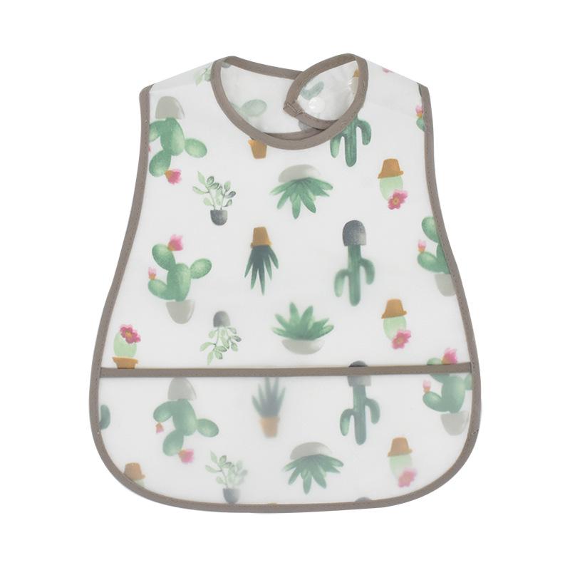 Waterproof Cartoon Baby Bib - Adjustable EVA Cotton Feeding Bib for Boys & Girls