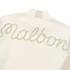 MALBON GOLF Women'S Semi-Over Mock Neck T-Shirt Cream (Woman)