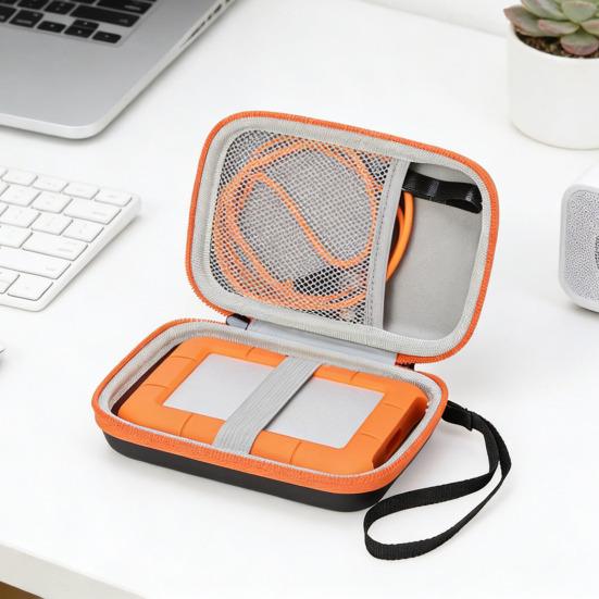 Hard Drive Carrying Case for LaCie Rugged Mini 1TB/2TB/4TB/5TB External Hard Drive Shockproof Portable HDD Storage Holder Travel Protective Bag
