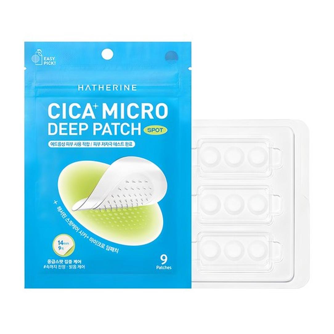 Hatherine Spot Care Cica Plus Micro Deep Patch 9pcs - acne spot patch, Korean 9pcs