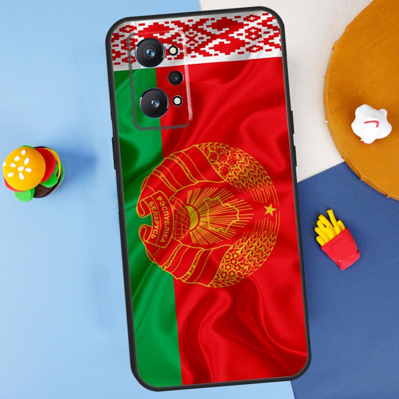 Belarus Flag Coat of Arms For Realme 11 10 12 13 14 Pro Plus GT 5 6 6T GT7 Pro C61 C53 C51 C21Y C25S C55 C67 C75 Case