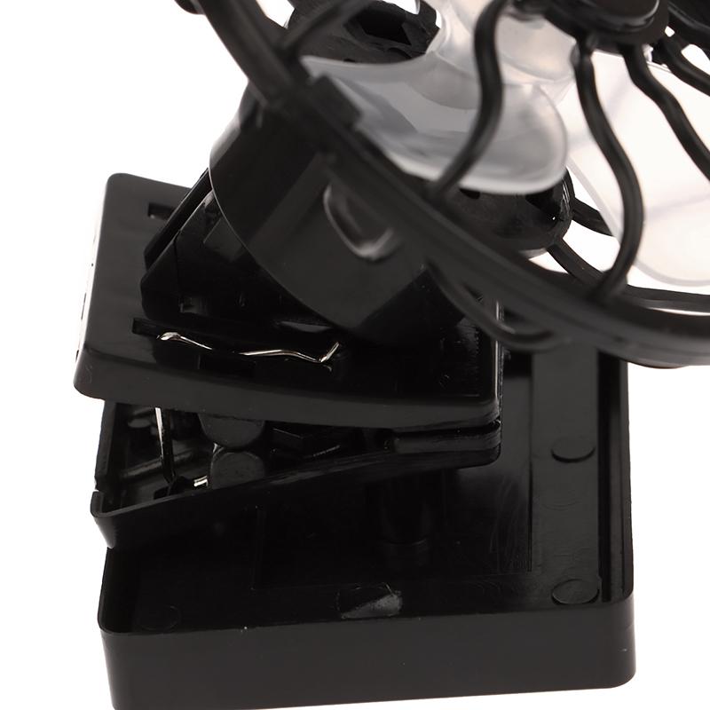 Portable Clip On Cap Fan Mini Solar Powered Fan Summer Hat Cap Clip Cooler Fan Outdoor Picnic Camping Hiking Wilderness Fans