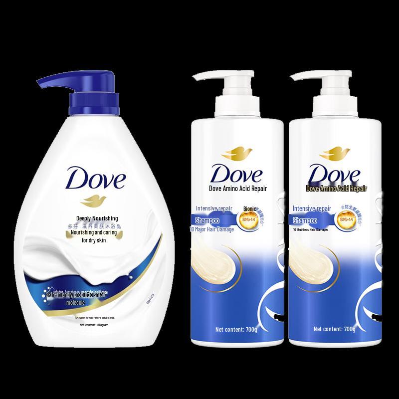 

Dove Deep Nourishing Shower Gel & Intensive Repair Shampoo Bundle