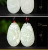 Xinjiang Hotan Jade Tai Chi Dragon and Phoenix Pendant with Certificate – Auspicious Jade Pair