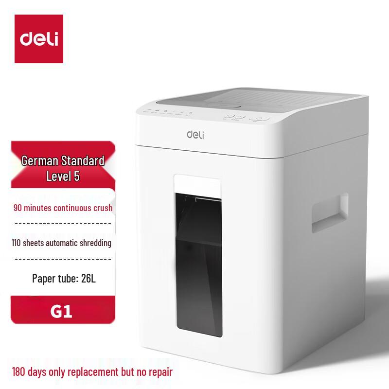 Deli Office & Home Paper Shredder CN plug (adapter included)