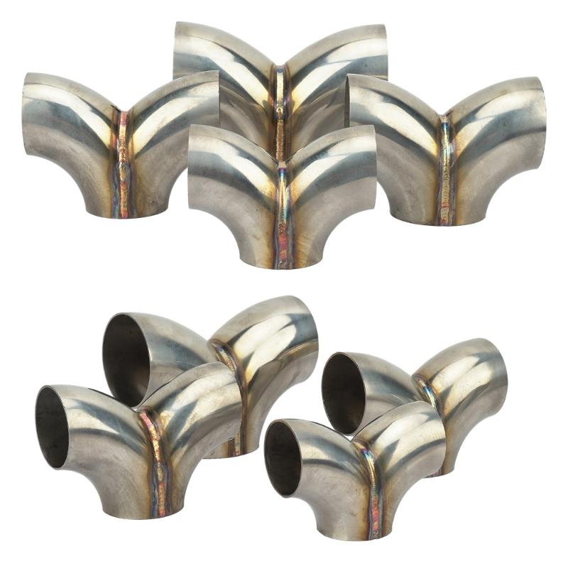 Precise Exhaust Y Joint Connector Coupler Stainless Steel Multiple Vehicle Application Heat Resistant Easy Installation