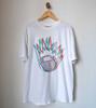 Maglietta Bianca in Cotone Pesante con Logo Boognish Ween