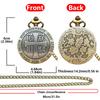 Libra Cross Emblem Quartz Pocket Watch Retro Men's Women's Necklace Pendant Gift
