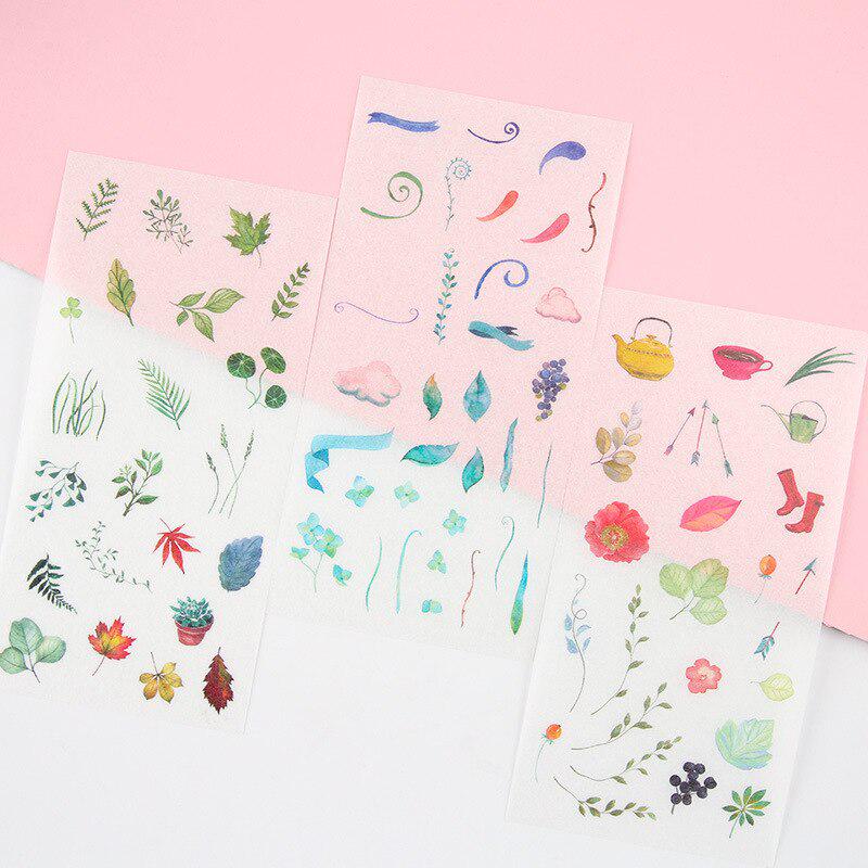 4Pcs//set Dot Canvas Stickers For DIY Scrapbooking Planner Cardmaking JournalingH