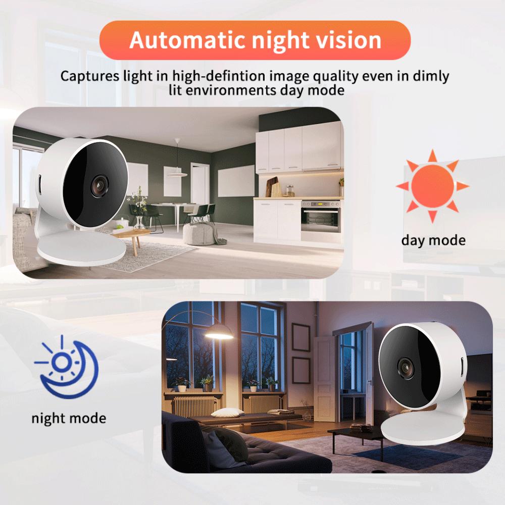 4MP Tuya Smart Mini WiFi Indoor Wireless Security Camera Two Way Talk Home Baby Monitor PIR Auto Tracking Surveillance