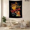 Retro Horror Comedy Cat Pattern Home Decor Tapestry, Wall Hanging, Decorative RV Wall Cloth.SGT0917041