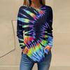 European and American fashion women round neck T-shirt