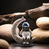 Astronaut Figurine Showpiece for Home Décor Idols for Office Desk Table Astronaut Toy for Car Dashboard Reading On Moon Gifting Items