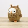 Shinada Plush Round Owl (L) Brown Plush Toy with a Bright Appearance