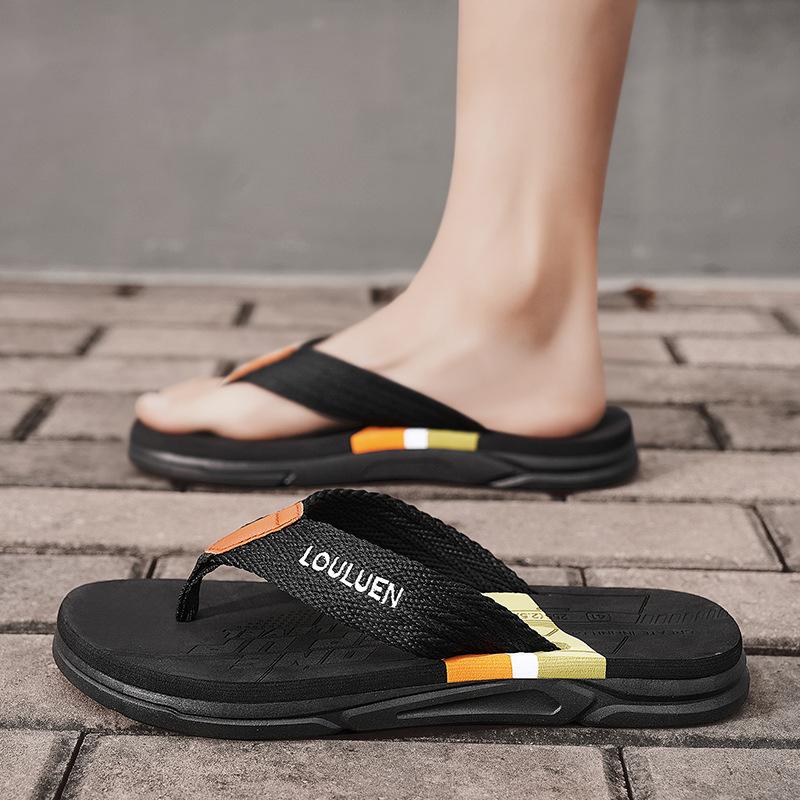Summer new flip-flops men's high-end casual pinch men's slippers wear non-slip beach slippers