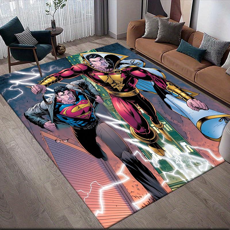 

Superman & Heroes Anti-Slip Floor Mat, Rectangular Carpet for Living Room Decor 60x90cm