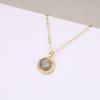 14K Gold Plated Labradorite Moon Power Stone Necklace for Women [Coai]