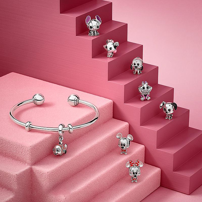 New Miniso Mickey And Minnie Series Charm Beads Original Ideal For Bracelet Donald Duck Beads Charm Women's Fine Jewelry