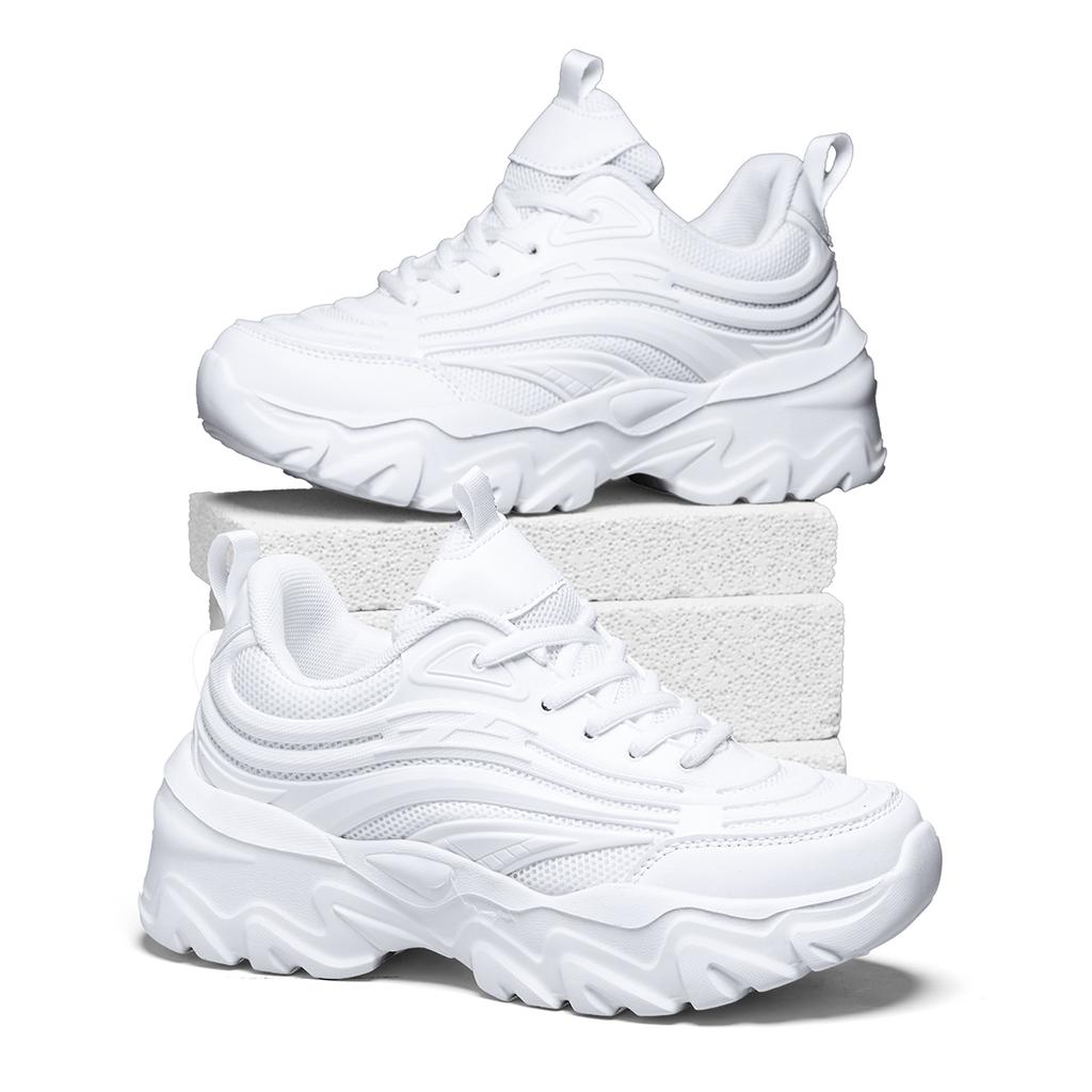 TUINANLE New Arrival: Stylish, Versatile Couple's Sneakers – Dad Shoes, Plus Sizes, Comfortable, Thick-Soled Sneakers, Sizes 35–46