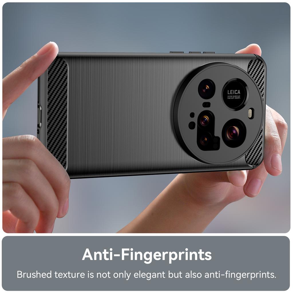 For Xiaomi 15 Ultra Case Protective Phone Cover Carbon Fiber Texture Brushed