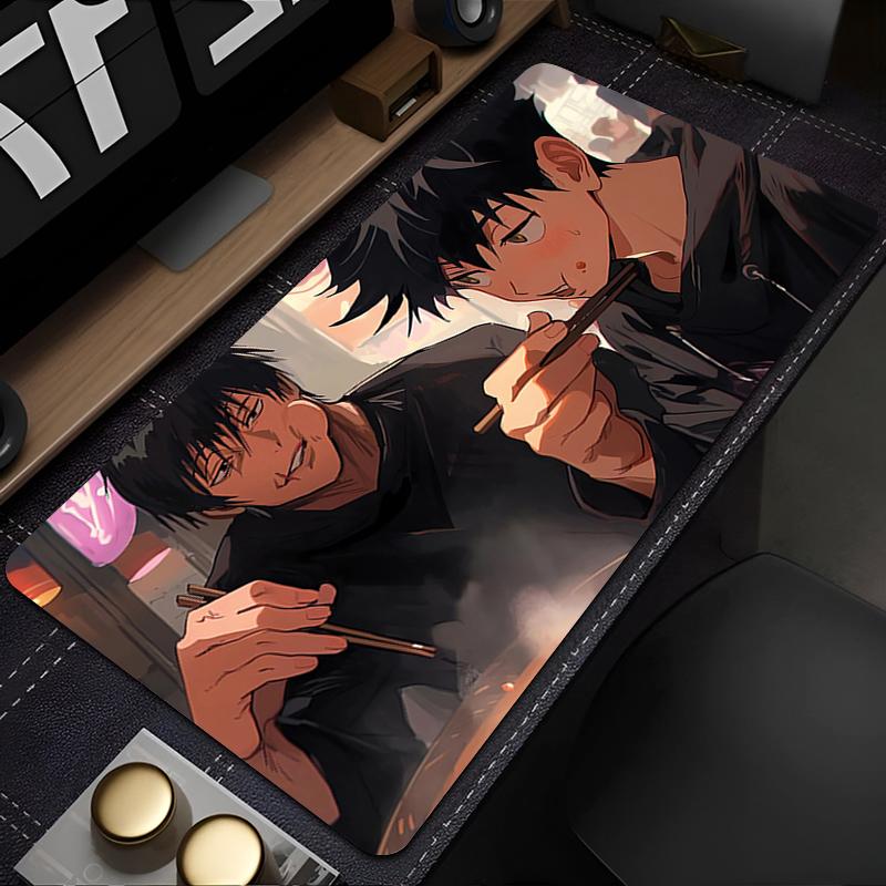 Household Goods Gaming Mousepads Mouse Mat Big Desk Mats NonSlip Rubber Mouse Pad Jujutsu Kaisen Toji Fushiguro Keyboard Pad