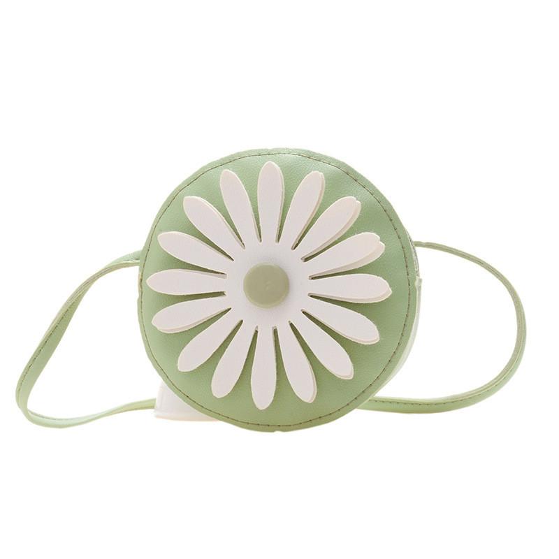 

Adorable Mini Floral Shoulder Bag For Kids With Breathable Pu Material In Various Colors зелёный