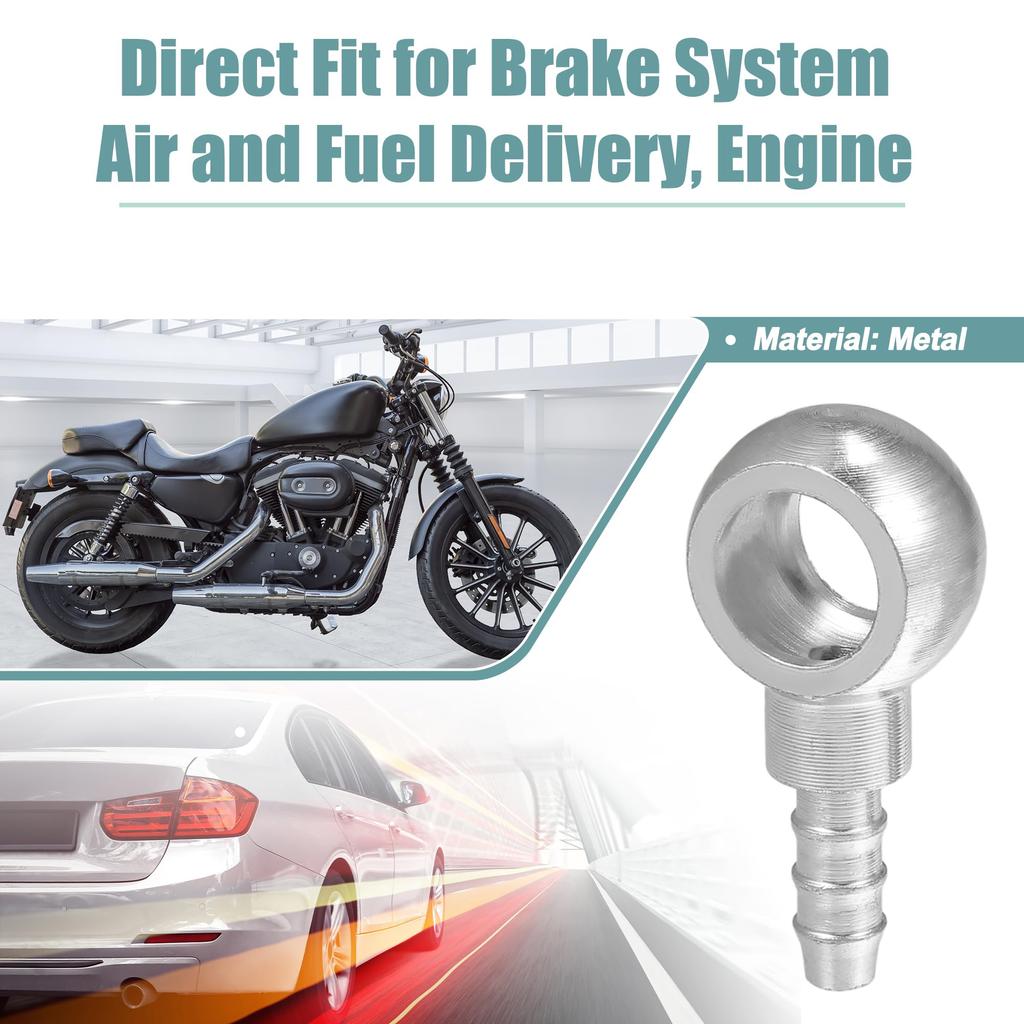 ACROPIX 14mm ID 8mm OD M14x1.5 Banjo Bolt Hose Barb Fitting Universal Banjo Fitting