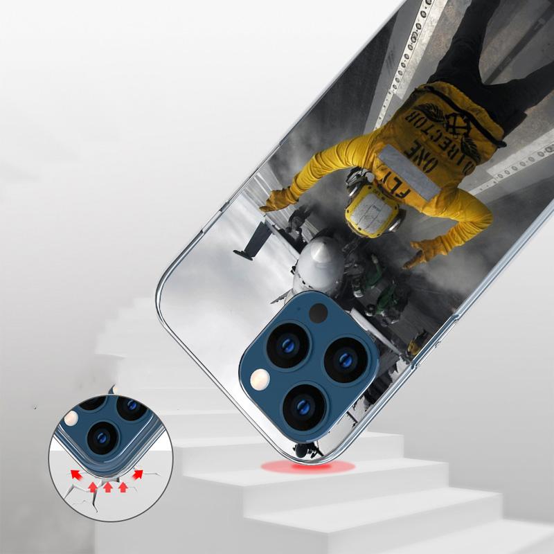 Military Aircraft Warship Fighter Cover Phone Case For iPhone 16 17 Air 15 14 Pro Max 16E Phone Case 13 Mini 12 11 7 SE 8 Print