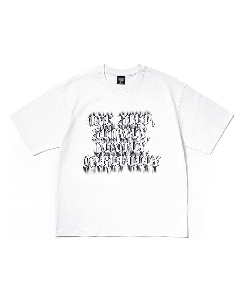 GAKKAI UNIONS One Step Short Sleeve T-Shirt White