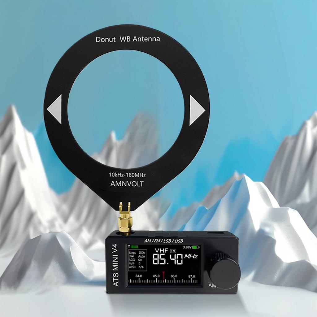 Portable AM FM Radio Receiver with Headphone Amplifier LSB USB Transistor Pocket Radios 1.9inch IPS Screen for Indoor Outdoor