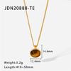 Youthway Stainless Steel Necklace Cubic Zirconia Pendant 18 K Plated Trendy Jewelry Boucle D'Oreille Femme Necklace Gala