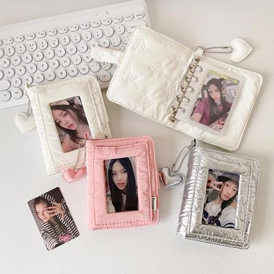 Simple High-Value Mini Ring Binder Photo Album for Instant Camera Photos and Collectible Cards