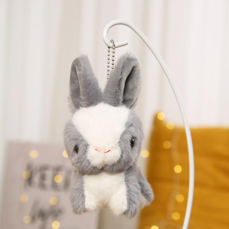 Adorable White Rabbit Plush Toy: Cute Cartoon Rabbit Doll Pendant
