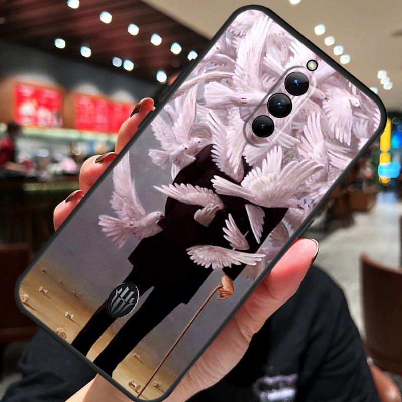 Rene Magritte Art Case For ZTE Nubia Red Magic 10 Air 7 6S 7S Pro Red Magic 11 10 9 8 8S 9S 10S Pro Plus Cover