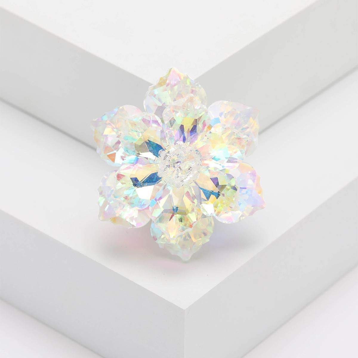 

Брошь-цветок со стразами для женщин, унисекс, булавки, банкетная вечеринка, рюкзак, подарки, ювелирные аксессуары