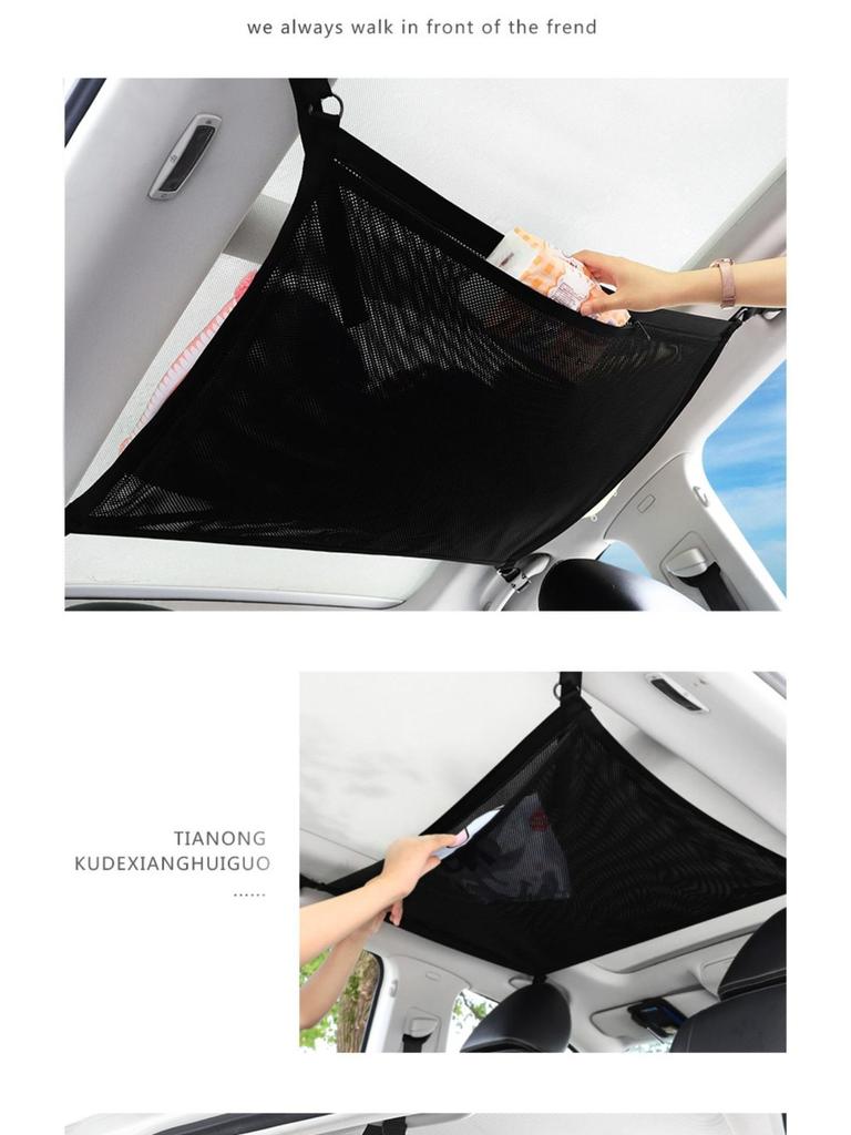 Adjustable Double-Layer Roof Storage Net for SUVs and Tents