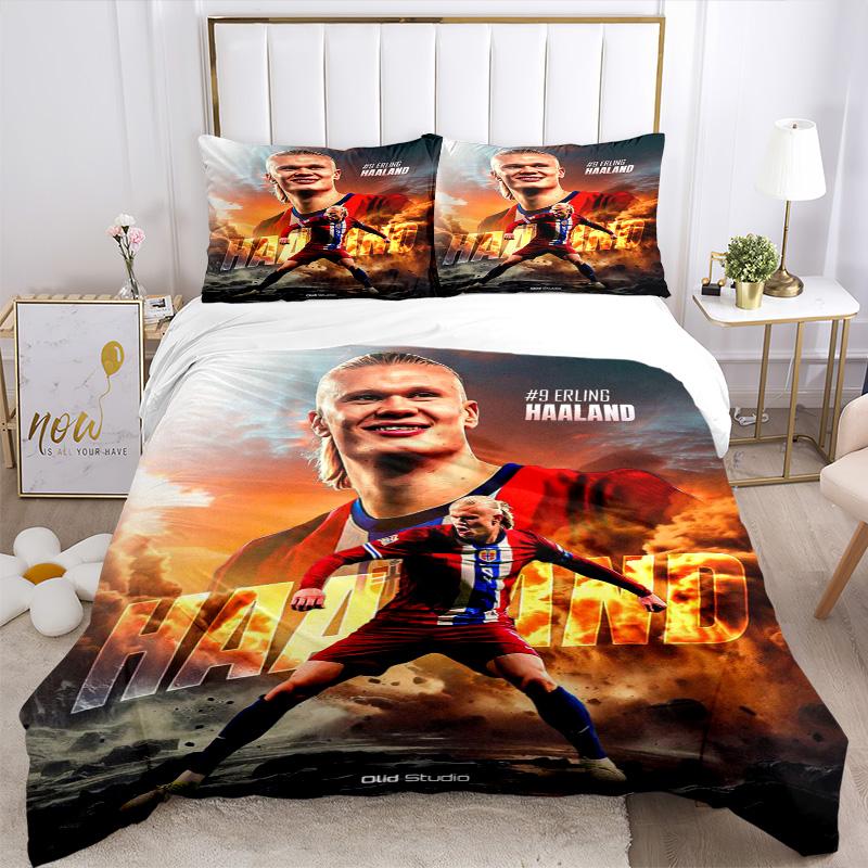 Haaland'S Firestorm Print 3Pcs Bedding Setduvet Cover With 2 Bedropillowcase Home Birthday Gift