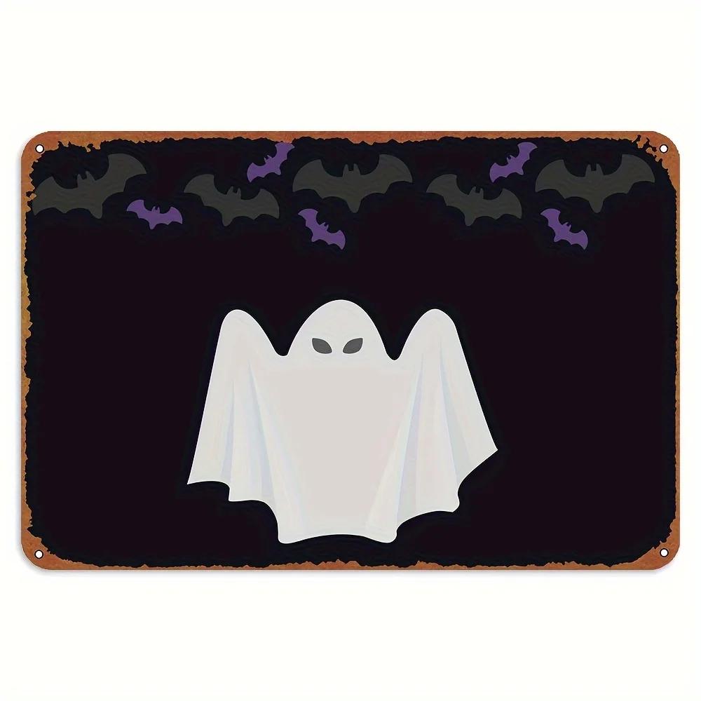 Spooky Metal Sign Haunted House Gothic Decor For Bedroom Vintage Halloween Decorations Witchy Room Decor Goth Room Decor