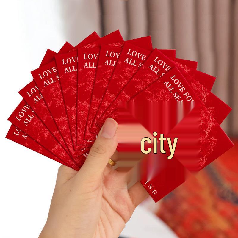 Personalized Floral Double Happiness Wedding Red Envelopes