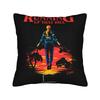E-Eddie M-Munson Demogorgon Screen Print Pillowcase, Vintage Design Multiple Sizes Polyester For Sofa Bedroom Home Decor Gift