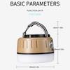 LED Camping Lantern Super Bright Night Emergency Bulb 1800mAh Camping Light 5 Lighting Modes Portable Flashlight IP65 Waterproof